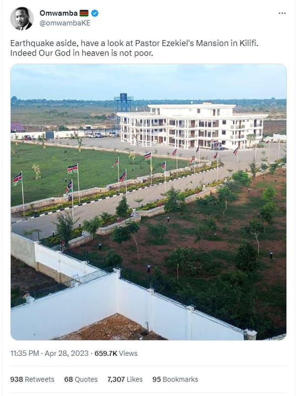 Omwamba omwambake earthquake aside have a look at pastor ezekiel's mansion in ki