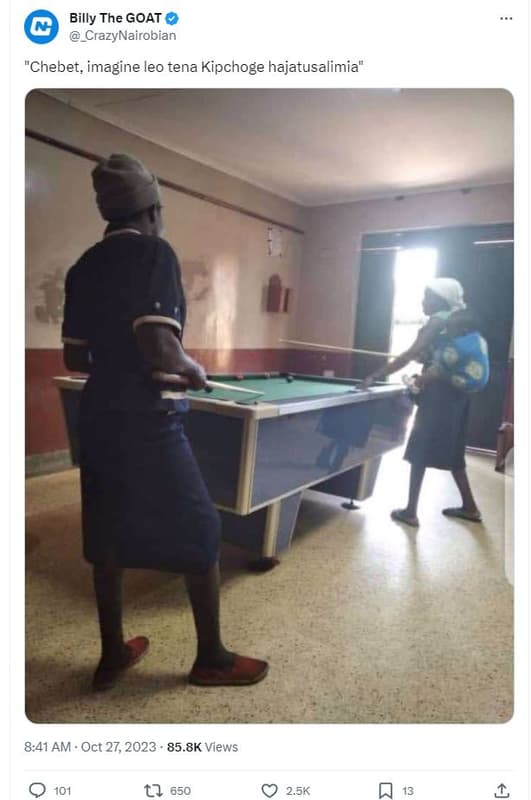 Billy the goat crazynairobian chebet imagine leo tena kipchoge hajatusalimia 8.4