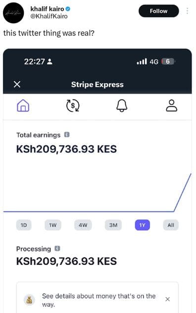 Khalif kairo khalitkairo follow this twitter thing was real? 2227 4g stripe expr