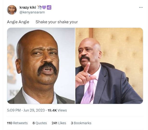 Krazy kiki kenyansaram angie angie shake your shake your 5.09 pm jun 29, 19.4k v