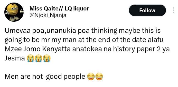 Miss qaitel lq liquor njoki_njanja follow umevaa poa,unanukia poa thinking maybe