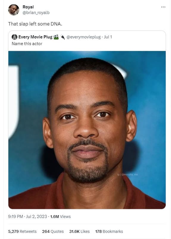 Royal brian_royalb that slap left some dna every movie plug name this actor ever