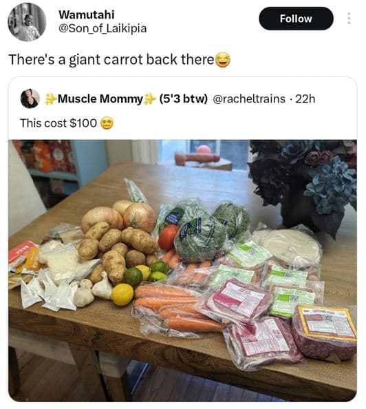 Wamutahi son_of_laikipia follow there's a giant carrot back there muscle mommy 5