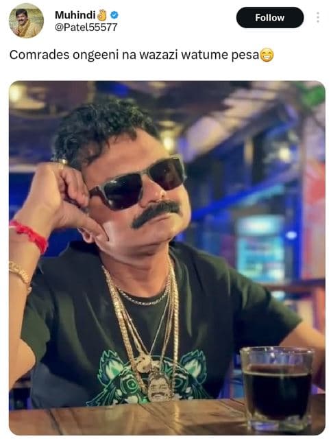 Muhindi patel55577 follow comrades ongeeni na wazazi watume pesa