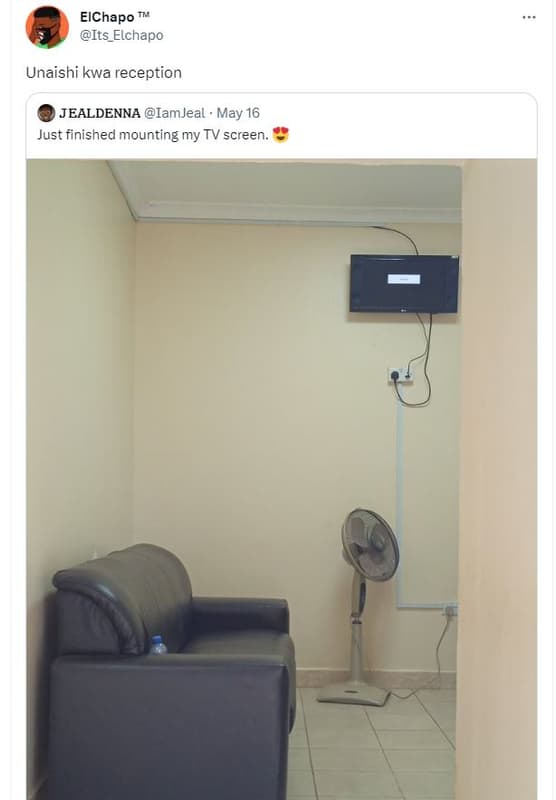 Elchapo its_elchapo unaishi kwa reception jealdenna iamjeal . may 16 just finish