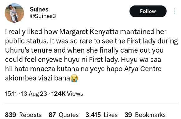 Suines suines3 follow really liked how margaret kenyatta mantained her public st
