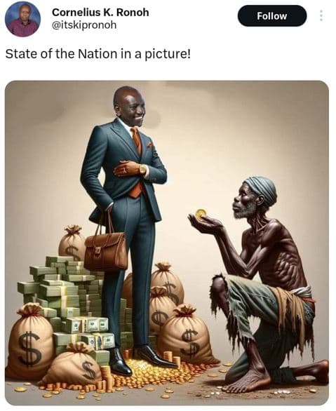 Cornelius k. ronoh itskipronoh follow state of the nation in a picture!