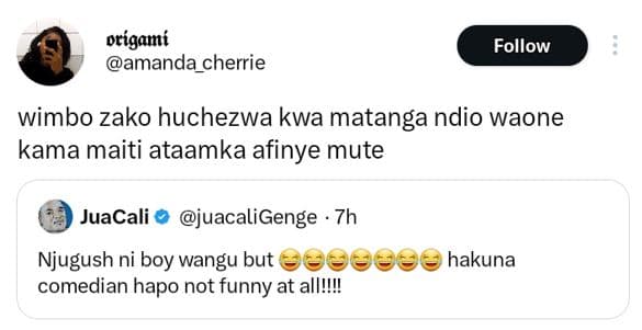 Prígamí amanda_cherrie follow wimbo zako huchezwa kwa matanga ndio waone kama ma