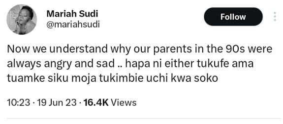 Mariah sudi mariahsudi follow now we understand why our parents in the 9os were