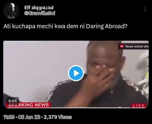 Elf alqıpajzul granvillasoi ati kuchapa mechi kwa dem ni daring abroad? toras sc