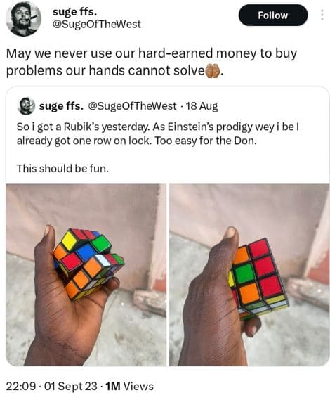 Suge ffs sugeofthewest follow may 7 we never use our hardearned money to buy pro