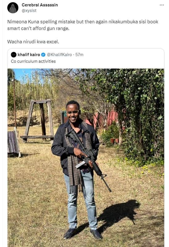 Cerebral assassin xysist nimeona kuna spelling mistake but then again nikakumbuk