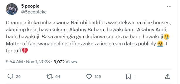 5 people 5peopleke champ alitoka ocha akaona nairobi baddies wanatekwa na nice h