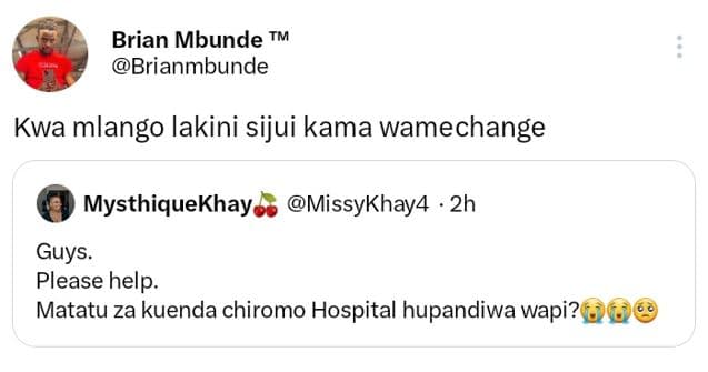 Brian mbunde tm brianmbunde kwa mlango lakini sijui kama wamechange mysthiquekha