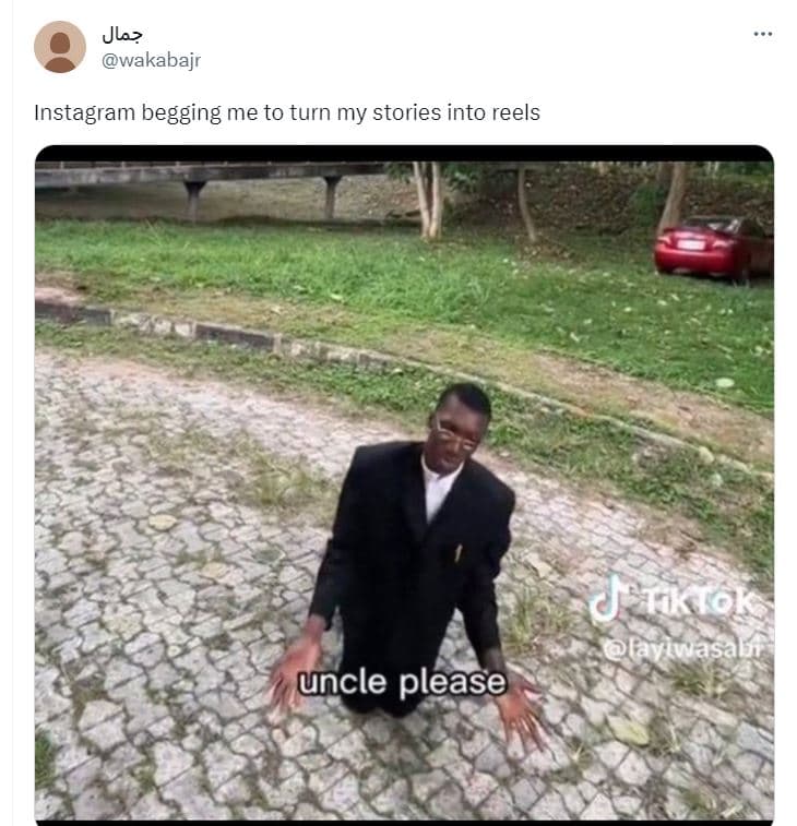 Jla? wakabajr instagram begging me to turn my stories into reels csuok fevasal u