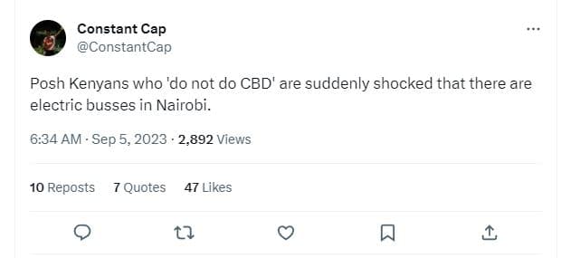 Constant cap constantcap posh kenyans who 'do not do cbd' are suddenly shocked t
