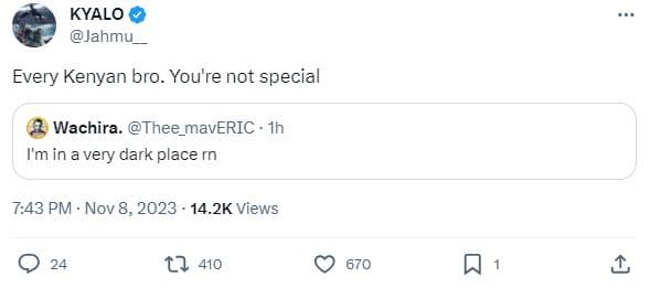 Kyalo jahmu_ every kenyan bro. you're not special wachira thee_maveric im in a v