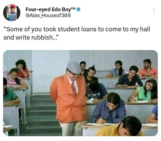 Foureyed edo boyrm alex houseof308 some of you took student loans to come to my