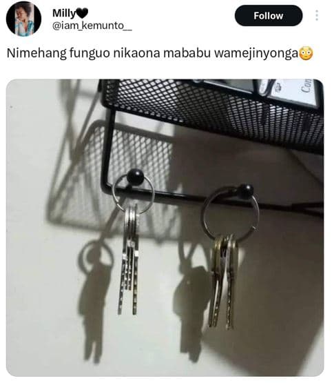 Millye iam_kemunto follow nimehang funguo nikaona mababu wamejinyonga