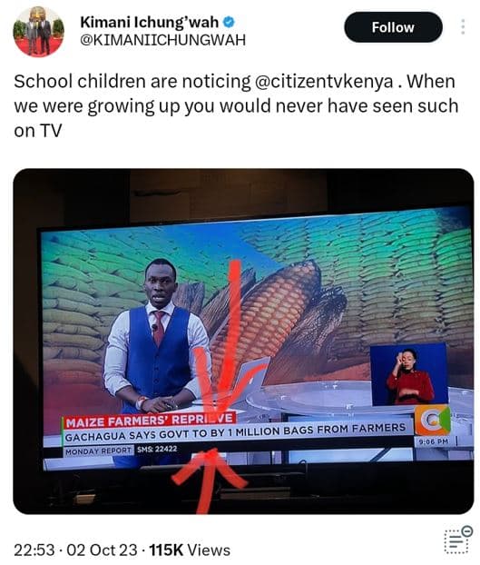 Kimani ichung'wah kimaniichungwah follow school children are noticing citizentvk