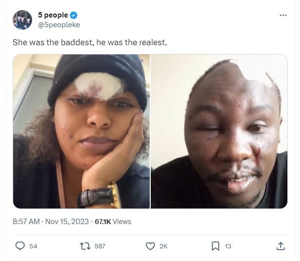 5 people 5peopleke she was the baddest he was the realest 8.57 am . nov 15, 67.i