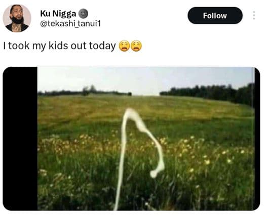 Ku nigga tekashi_tanui1 follow took my kids out today