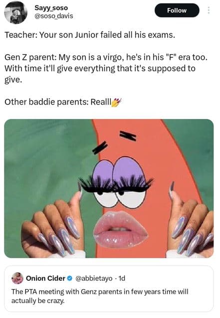 Sayy_soso soso davis follow teacher your son junior failed all his exams gen z p