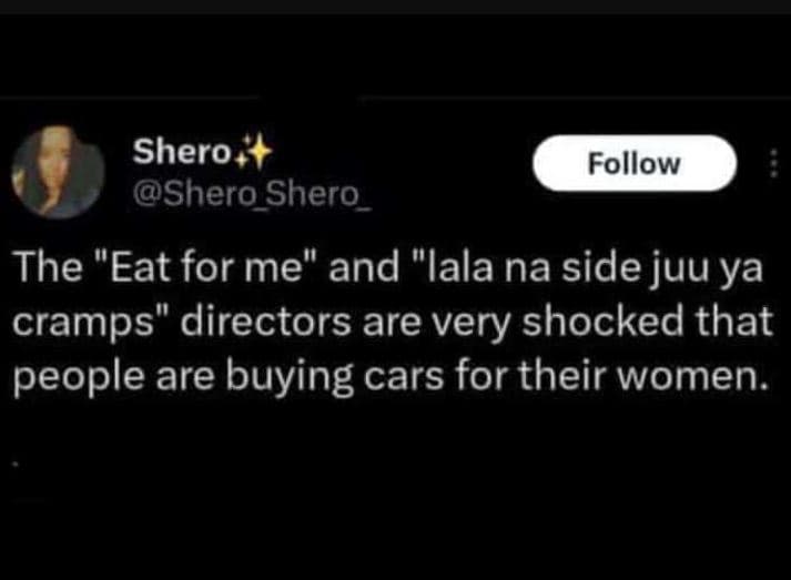 Shero_ shero shero follow the eat for me and iala na side juu ya cramps director