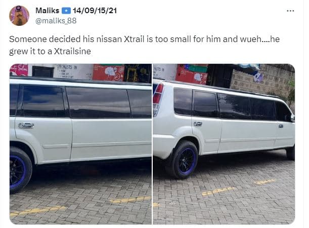 Maliks 14091521 maliks 88 someone decided his nissan xtrail is too small for him