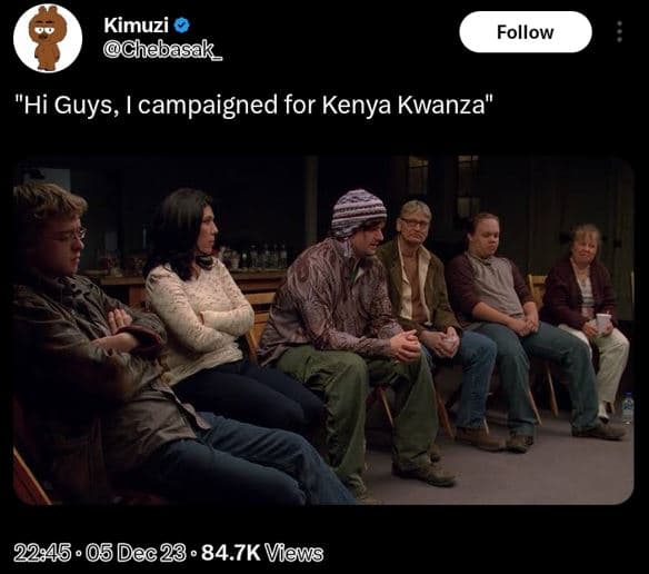 Kimuzi chebasak follow hi guys, 1 campaigned for kenya kwanza 05 dec23 84.7k vie