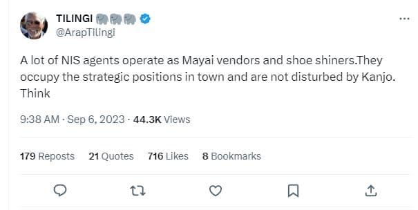 Tilingi 880 araptilingi a lot of nis agents operate as mayai vendors and shoe sh