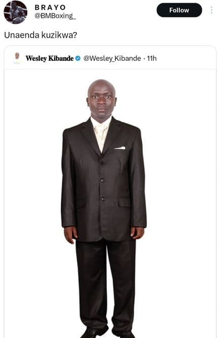 Brayo bmboxing _ follow unaenda kuzikwa? wesley kibande wesley_kibande i1h