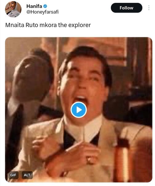 Hanifa honeyfarsafi follow mnaita ruto mkora the explorer gif alt