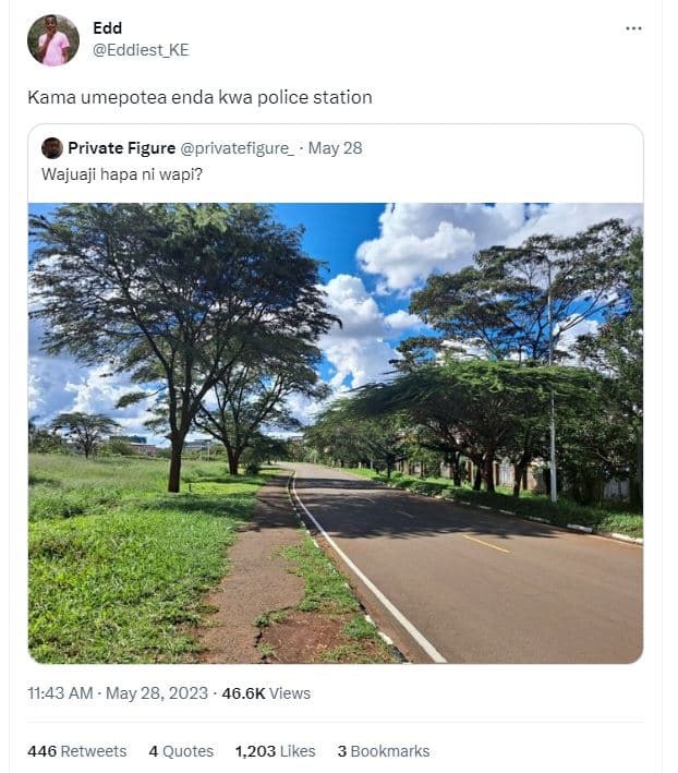 Edd eddiest_ke kama umepotea enda kwa police station private figure privatefigur