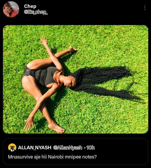 Chep iischep allan_nyash allannyash joh mnasurvive aje hii nairobi mnipee notes?