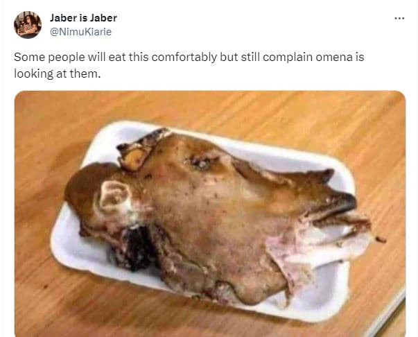 Jaber is jaber nimukiarie some people will eat this comfortably but still compla
