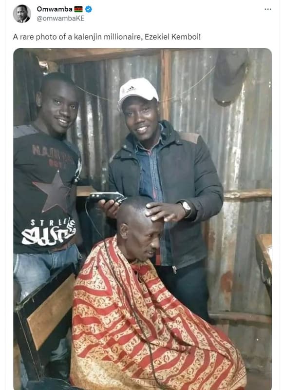 Omwamba omwambake a rare photo of a kalenjin millionaire ezekiel kemboi! f susrs