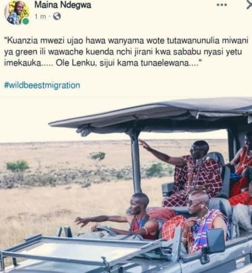 Maina ndegwa kuanzia mwezi ujao hawa wanyama wote tutawanunulia miwani ya green