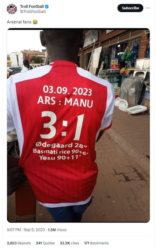 Troll football trollfootball subscribe arsenal fans 03.09. ars manu 3 degaard 28