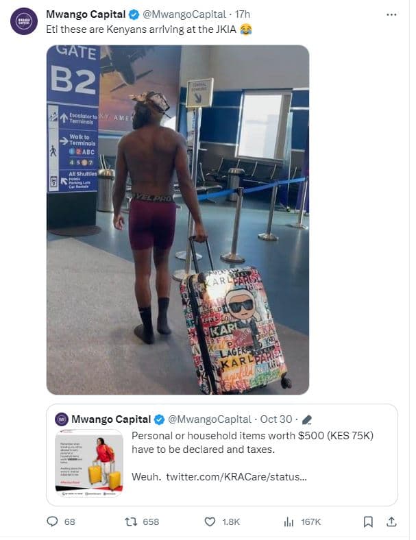 Mwango capital mwangocapital 17h eti these are kenyans arriving at the jkia gate