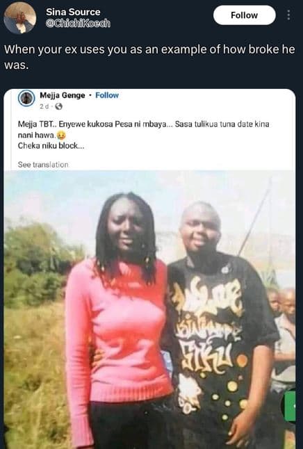 Sina source chichikoach follow when your ex uses you as an example of how broke