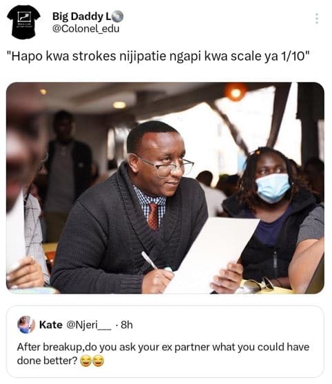 Big daddy lo colonel_edu 'hapo kwa strokes nijipatie ngapi kwa scale ya 110 kate