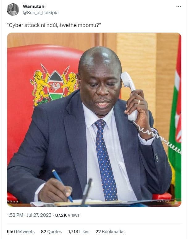 Wamutahi son_of_laikipia cyber attack n ndáí, twethe mbomu? 1.52 pm . jul 27, 87