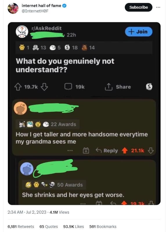 Internet hall of fame internethof subscribe raskreddit 22h join 13 5 6 18 14 wha