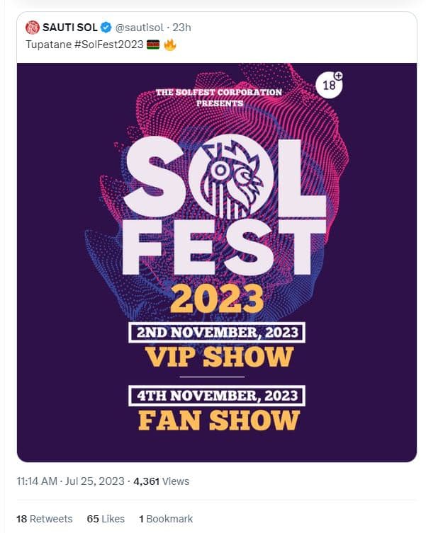 Sauti sol sautisol 23h tupatane solfest2023 18 the solfest corporation presents
