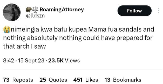 Roaming attorney lldszn follow nimeingia kwa bafu kupea mama fua sandals and not