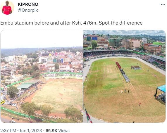 Kiprono onorpik embu stadium before and after ksh. 476m. spot the difference 2.3