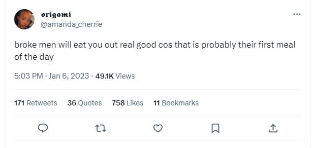 Origamti amanda_cherrie broke men will eat you out real good cos that is probabl