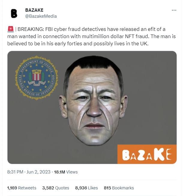 Bazake bazakemedia breaking fbi cyber fraud detectives have released an efit of