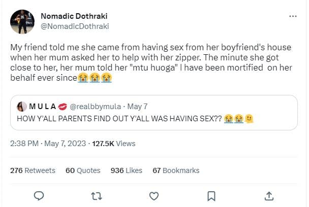 Nomadic dothraki nomadicdothraki my friend told me she came from having sex from